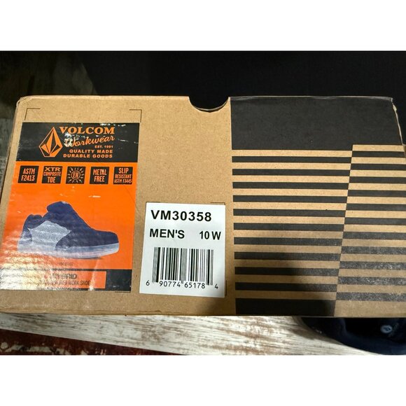 Volcom Mens Navy Blue Workwear Slip-Resistant Shoes Size 10W - Picture 6 of 9